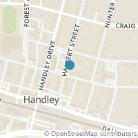 Map location of 3019 Halbert Street, Fort Worth, TX 76112