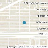 Map location of 4821 Birchman Avenue, Fort Worth, TX 76107