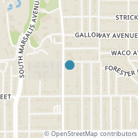 Map location of 1210 S Ewing Ave, Dallas TX 75216