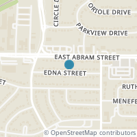 Map location of 1819 Edna Street, Arlington, TX 76010