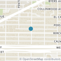 Map location of 4900 Birchman Avenue, Fort Worth, TX 76107