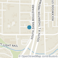 Map location of 210 W Jerden Ln, Dallas TX 75208