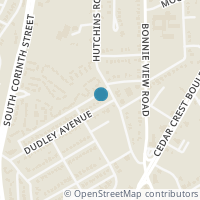 Map location of 2025 Dudley Avenue, Dallas, TX 75203