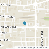 Map location of 709 E Abram Street, Arlington, TX 76010