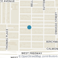 Map location of 4005 El Campo Avenue, Fort Worth, TX 76107