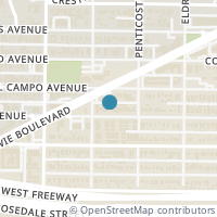 Map location of 5026 Pershing Avenue, Fort Worth, TX 76107