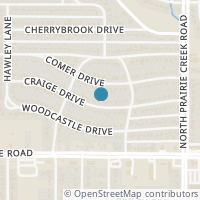 Map location of 8725 Craige Dr, Dallas TX 75217