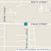 Map location of 7228 Craig St, Fort Worth TX 76112