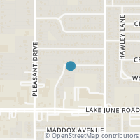 Map location of 8412 Tackett Street, Dallas, TX 75217