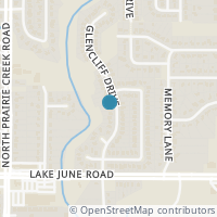 Map location of 1379 Glencliff Drive, Dallas, TX 75217