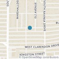 Map location of 3019 Ivandell Ave, Dallas TX 75211