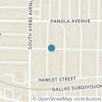Map location of 3800 Hampshire Blvd, Fort Worth TX 76103