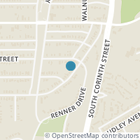 Map location of 1519 E Waco Avenue, Dallas, TX 75216