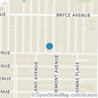Map location of 2316 Tremont Avenue, Fort Worth, TX 76107