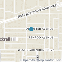 Map location of 3822 Dempster Avenue, Cockrell Hill, TX 75211
