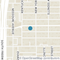 Map location of 925 E Cannon St, Fort Worth TX 76104