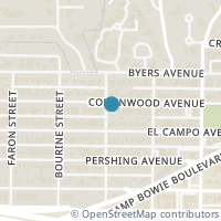 Map location of 5337 Collinwood Avenue, Fort Worth, TX 76107
