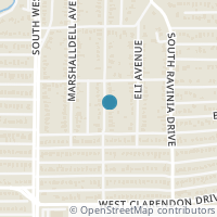 Map location of 826 S Barnett Avenue, Dallas, TX 75211
