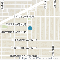Map location of 4516 Collinwood Avenue, Fort Worth, TX 76107