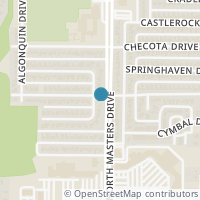 Map location of 10126 Neosho Drive, Dallas, TX 75217
