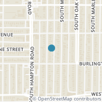 Map location of 806 Hollywood Avenue, Dallas, TX 75208