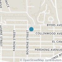 Map location of 5428 Collinwood Avenue, Fort Worth, TX 76107