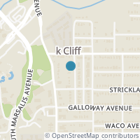 Map location of 923 Harlandale Avenue, Dallas, TX 75216