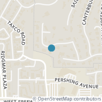 Map location of 2128 Hidden Creek Road, Westover Hills, TX 76107