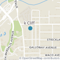 Map location of 919 Harlandale Avenue, Dallas, TX 75216