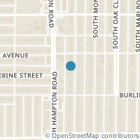 Map location of 723 Hollywood Avenue, Dallas, TX 75208