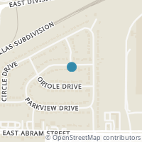 Map location of 400 Parkview Drive, Arlington, TX 76010