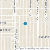 Map location of 710 Hollywood Avenue, Dallas, TX 75208