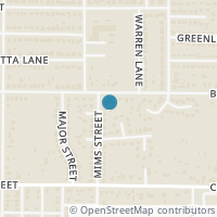 Map location of 2809 Mims Street, Fort Worth, TX 76112
