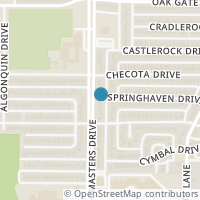 Map location of 1525 Gardenside Drive, Dallas, TX 75217