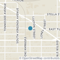 Map location of 1412 E Tucker Street, Fort Worth, TX 76104