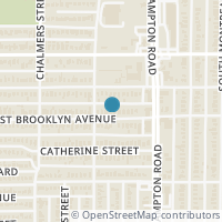 Map location of 2439 W Brooklyn Avenue, Dallas, TX 75211