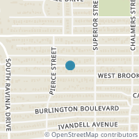 Map location of 2739 W Brooklyn Ave, Dallas TX 75211