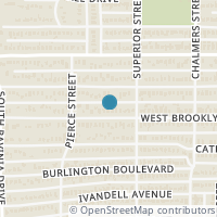Map location of 2727 W Brooklyn Avenue, Dallas, TX 75211