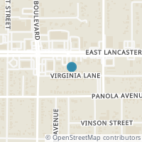 Map location of 4301 Virginia Ln, Fort Worth TX 76103