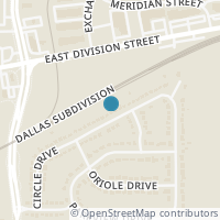 Map location of 607 Circle Dr, Arlington TX 76010