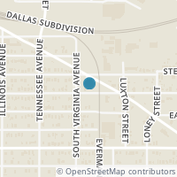 Map location of 1321 E Bessie Street, Fort Worth, TX 76104