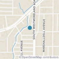 Map location of 3318 Arnoldell St, Dallas TX 75211