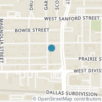 Map location of 405 Jefferson Street, Arlington, TX 76012