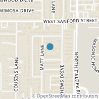 Map location of 1712 Fitzgerald Ct, Arlington TX 76012