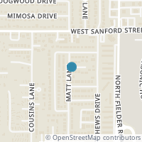 Map location of 1722 Fitzgerald Court #1722, Arlington, TX 76012