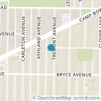 Map location of 1900 Tremont Avenue, Fort Worth, TX 76107