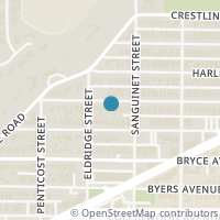Map location of 4823 Lafayette Ave, Fort Worth TX 76107