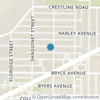 Map location of 4705 Lafayette Avenue, Fort Worth, TX 76107