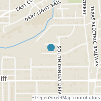 Map location of 1215 Grant Street, Dallas, TX 75203