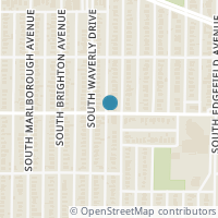 Map location of 1707 W 12Th St, Dallas TX 75208